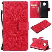 NOMO Moto G6 Wallet Case  Moto G (6th Generation) Case Moto G6 Flip Case PU Leather Emboss Mandala SUN Flower Folio Magnetic Kickstand Cover with Card Slots for Moto G6 5.7 Inch Rose - B07FNMLMGT